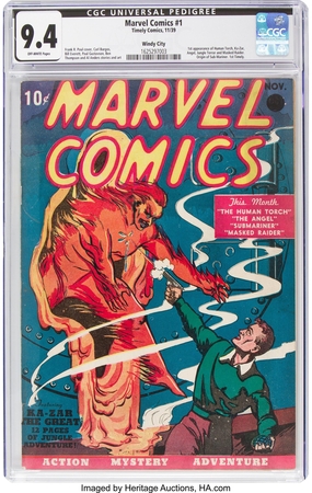 Už rekordinę sumą parduotas pirmasis „Marvel“ komiksas