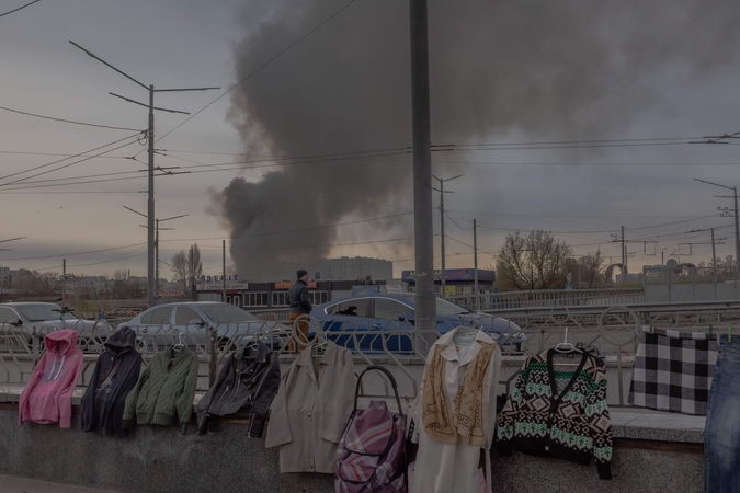 Ukrainos sostinėje – raketų smūgiai, yra žuvusiųjų