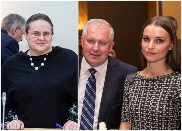 Agnė Širinskienė (kairėje), Arvydas Anušauskas ir Lina Anušauskienė