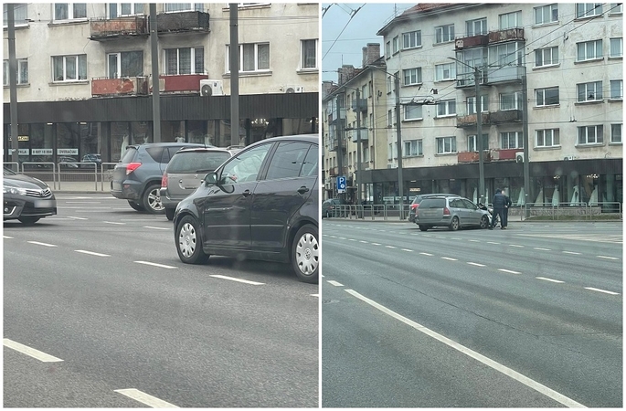 Judrioje Kauno sankryžoje – dviejų automobilių avarija