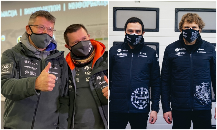Į Dakarą išlydėti A. Juknevičius ir B. Vanagas su komandomis