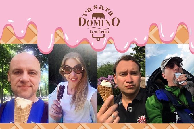 „Domino“ teatro aktoriai pasitinka ypatingai saldžią vasarą