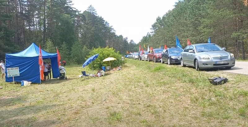 Pasienyje prieš migrantų atvykimą protestavo apie pusantro šimto „maršistų“