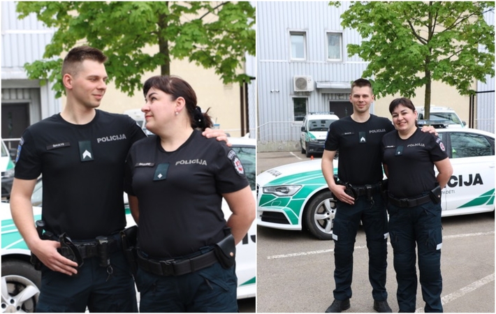 Iš kartos – į kartą: mama įkvėpė sūnų tapti policijos pareigūnu
