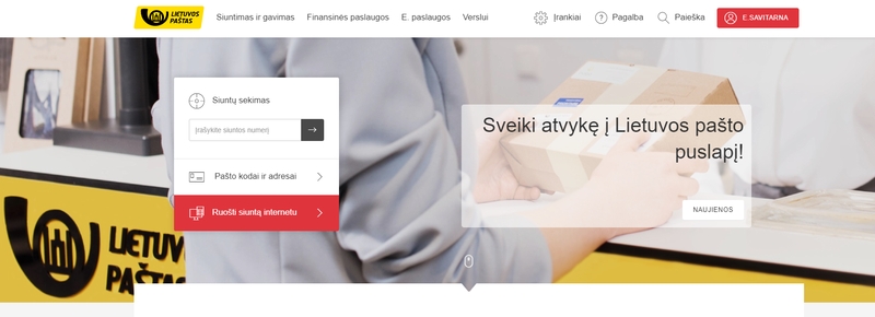 Sukčiai bando išvilioti pinigus prisidengdami netikra Lietuvos pašto svetaine