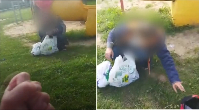 Užfiksavo, kaip tyčiojasi iš galimai neįgalaus žmogaus: bandė susprogdinti ir pirotechnikos gaminį