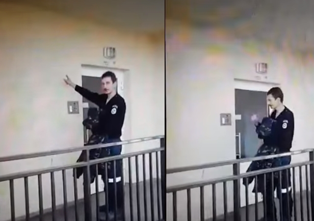 Girtas policininko uniformą vilkintis vyras prisistatinėjo komisaru