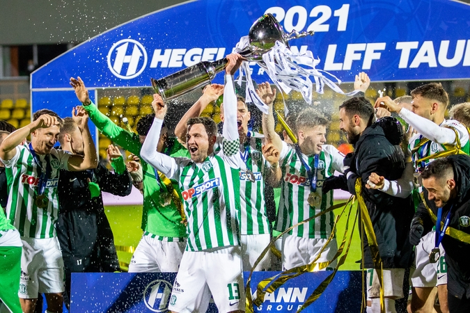 Finale „Panevėžį“ sutriuškinęs Vilniaus „Žalgiris“ tapo LFF taurės nugalėtoju