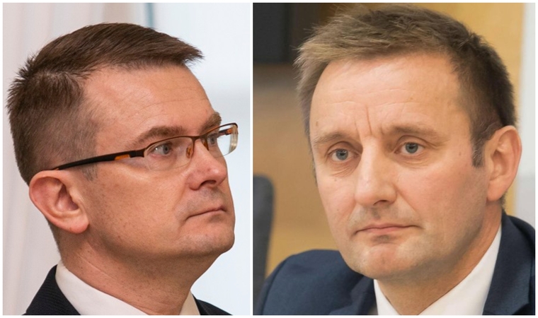 Arūnas Dulkys (kairėje) ir Artūras Visockas 
