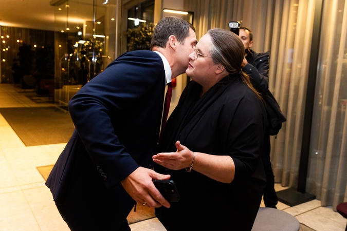 Remigijus Žemaitaitis ir Agnė Širinskienė