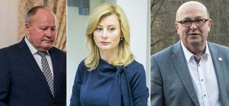Valerijus Makūnas (iš kairės), Rita Tamašunienė, Visvaldas Matijošaitis