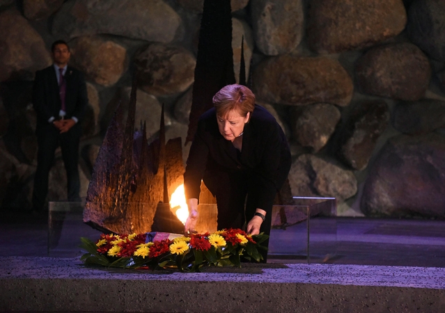 A. Merkel: Vokietija įsipareigojusi amžinai kovoti su antisemitizmu