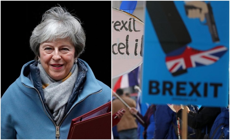 Britų ministrė pirmininkė vis garsiau raginama atidėti „Brexit“