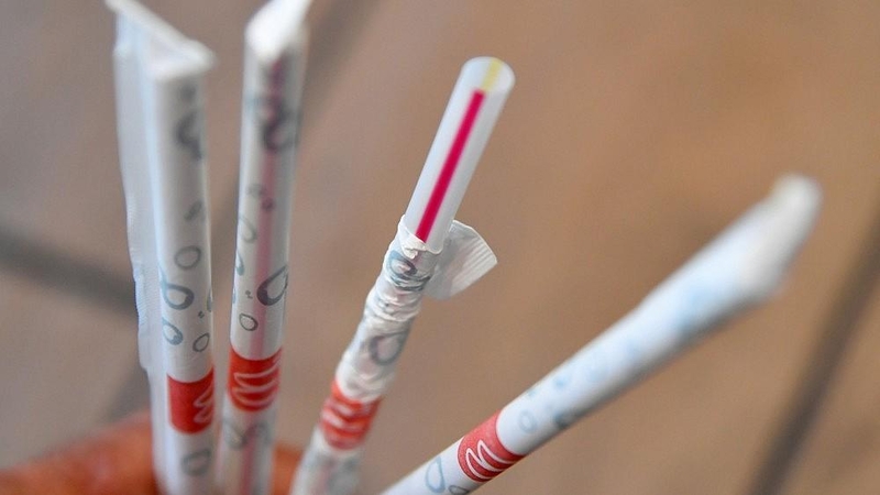 „McDonald`s“ nebenaudos plastikinių šiaudelių