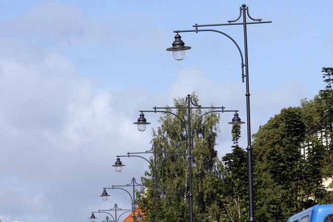 Klaipėdos gatvės šiemet pasipuoš naujais šviestuvais