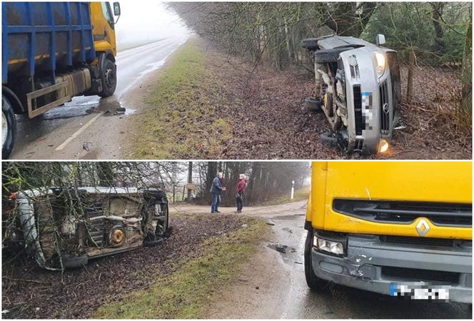 Klaipėdos rajone – skaudi avarija: vilkikas taranavo automobilį, pastarasis nulėkė nuo kelio