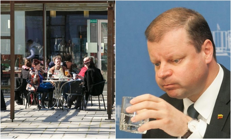 Premjeras: žmonės skęsta ne dėl to, kad prisigeria lauko kavinėse