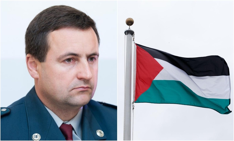 Pasieniečių vadas lankosi Palestinoje: šalies pareigūnus mokys saugoti sieną