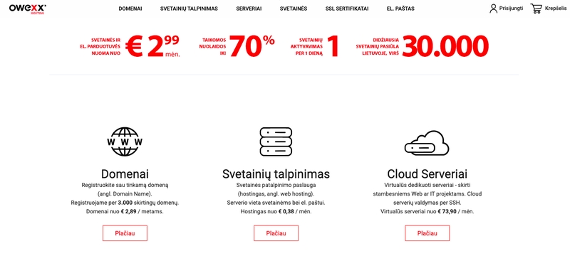 „OWEXX hosting“ padės nepaklysti interneto platybėse: hostingas, serveriai ir domenų registracija