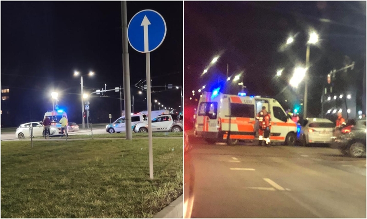 Incidentas sekmadienio vakarą – „Volkswagen Golf“ nepraleido greitosios automobilio