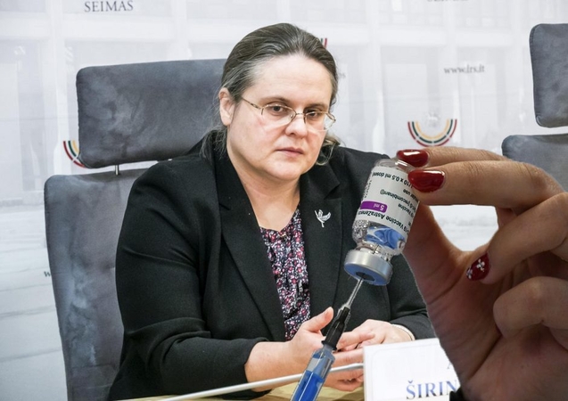 A. Širinskienė apie valdančiųjų registruotą projektą dėl išmokų už pasiskiepijimą: idėjų vagys