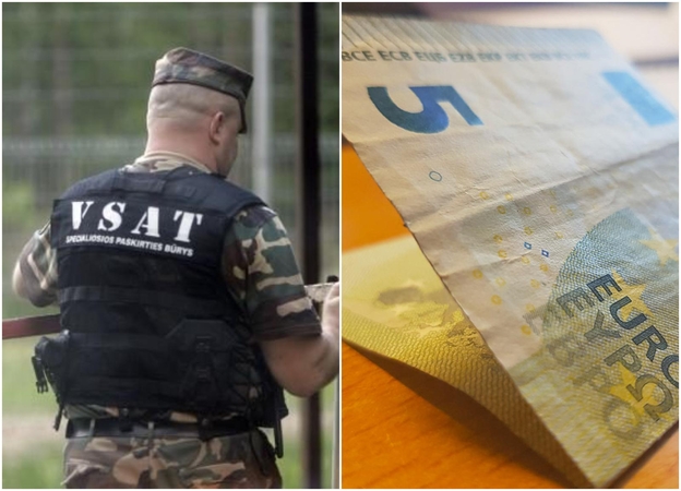 Dėl cigarečių sulaikytas rusas pasieniečiui siūlė penkių eurų kyšį