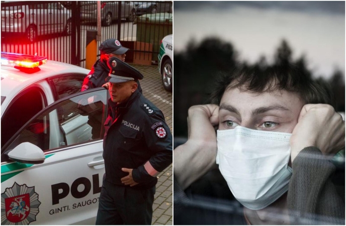 Ketvirtadienį policija sulaukė beveik 400 pranešimų dėl karantino pažeidimo