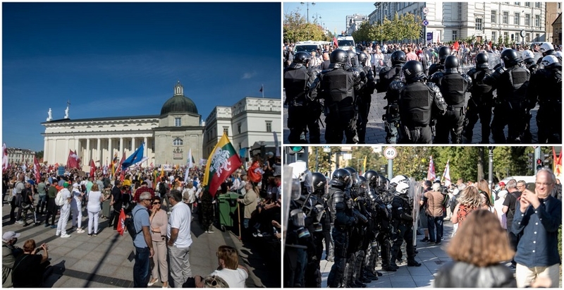Policija vertina, ar mitingo prie katedros organizatoriai padarė viską, kad minia neitų prie Seimo