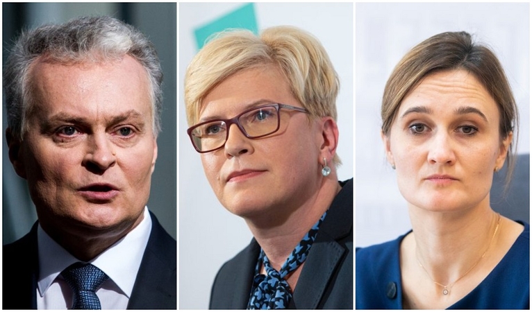 Apklausa: sumažėjo G. Nausėdos, I. Šimonytės, V. Čmilytės-Nielsen vertinimai