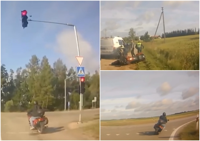 Policija gaudė beteisį motociklininką: pareigūnams įkliuvo penktą kartą