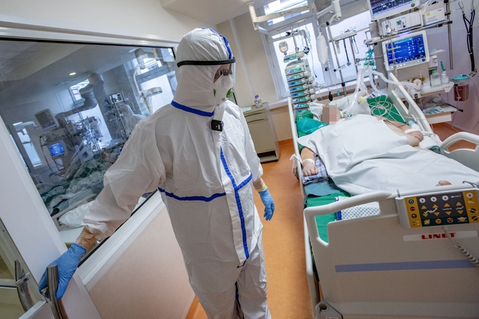 Vilniaus regione užimtos beveik visos COVID-19 pacientams skirtos lovos