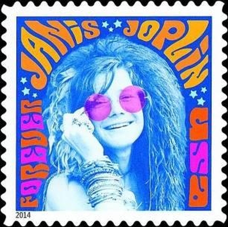 J. Joplin pagerbta pašto ženklu