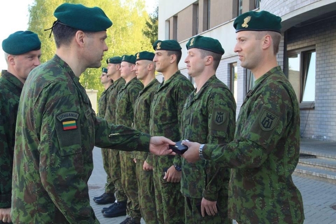 Sutikti iš tarptautinės operacijos Turkijoje sugrįžę Lietuvos kariai