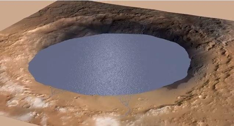 Marse "Curiosity" tyrinėja didžiulio ežero dugną