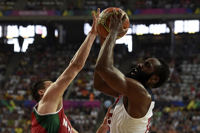 Amerikiečiai pirmieji išsikovojo vietą FIBA ketvirtfinalyje