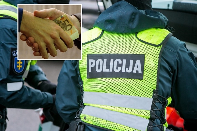Nuo tarnybos nušalinti trys Kauno pareigūnai: įtaria, kad iš vairuotojo paėmė kyšį