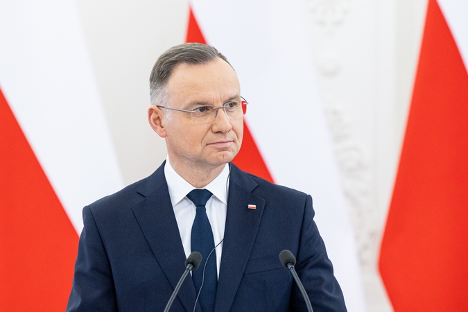 A. Duda: karas Ukrainoje pabrėžė būtinybę stiprinti kariuomenę