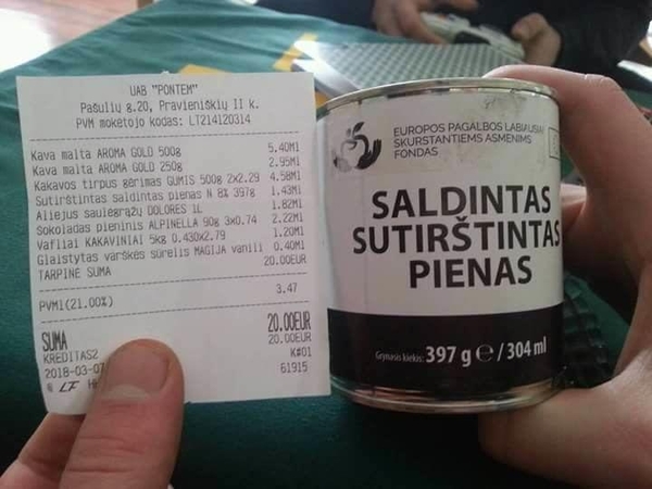 Akibrokštas pataisos namų parduotuvėje: prekiavo labdarai skirtu kondensuotu pienu