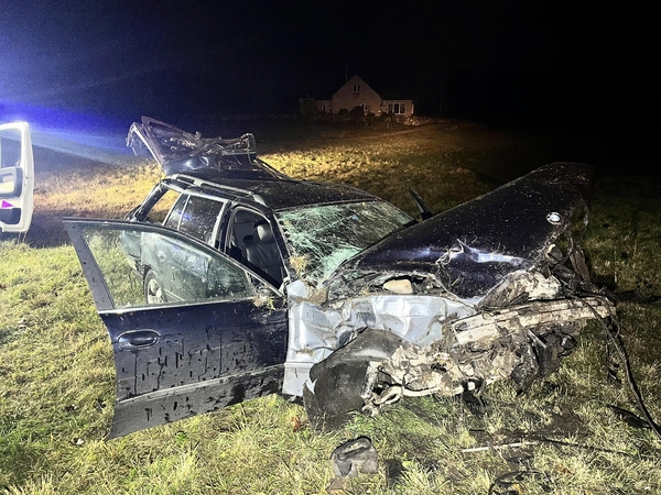 Kraupi avarija Lazdijų rajone: nuo kelio nulėkė BMW, žuvo jaunas vairuotojas