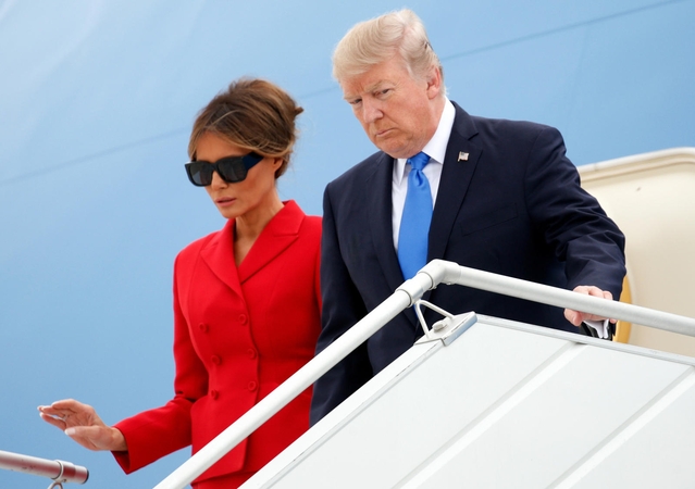 Donaldas Trumpas ir Melania Trump