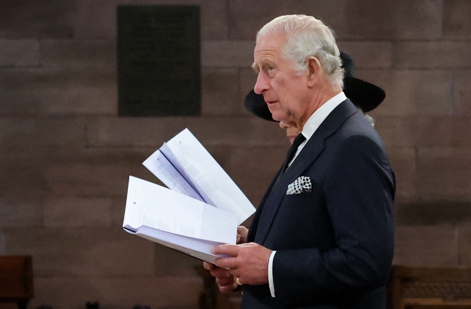 Charlesas III Belfaste kalbėjosi apie JK ir ES aklavietę