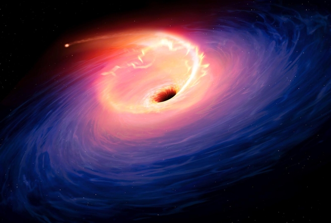Astronomams pavyko nufotografuoti juodąją skylę?