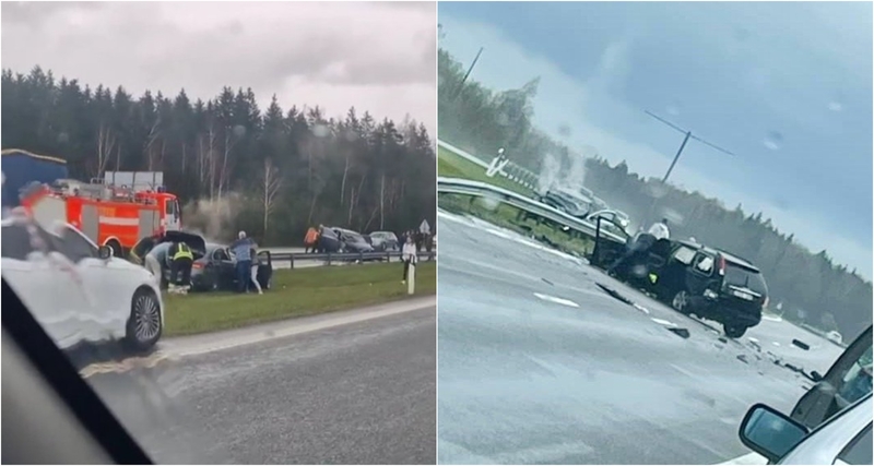 Didžiulė dviejų automobilių avarija kelyje Kaunas–Klaipėda: sužaloti trys žmonės (vaizdo įrašai)