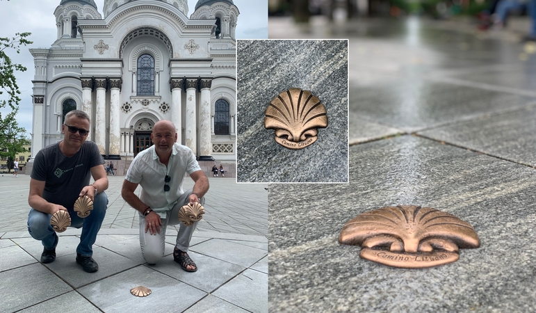 Laisvės alėjoje – piligrimų kelią žyminčios kriauklės