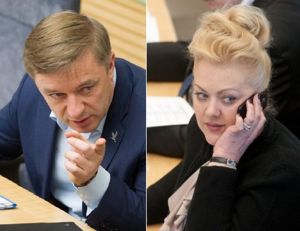 Ramūnas Karbauskis ir Irina Rozova
