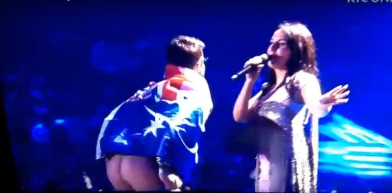 Per „Euroviziją“ nuogą užpakalį parodžiusiam ukrainiečiui gresia kalėjimas