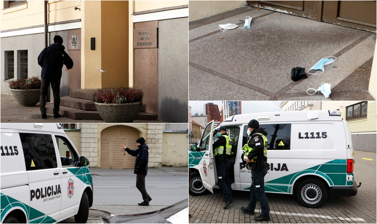 Protestas prieš kaukių dėvėjimą Klaipėdoje – komiškas: jo pareigūnai net nespėjo pastebėti