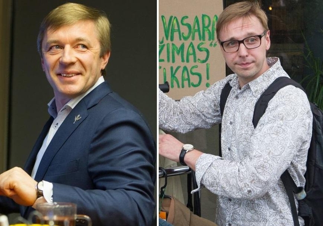Ramūnas Karbauskis (kairėje) ir Aurimas Žvinys (dešinėje)
