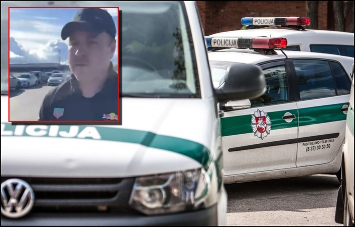Konfliktą užfiksavo vaizdo kameros: policija turi klausimų šiam vyrui
