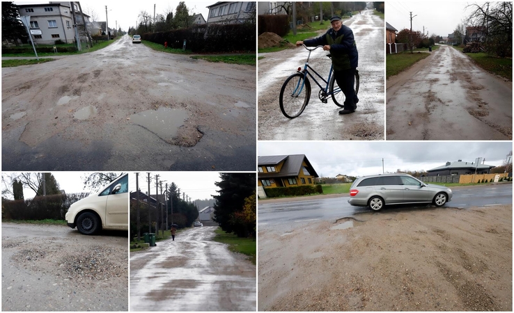 Asfaltą Medynėlių gatvėje kloja tuščiais pažadais